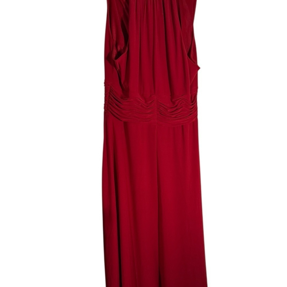 Evan Picone Deep Red Maxi Dress - Picture 2 of 11